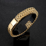 gold link chain bracelet