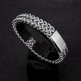 silver link chain bracelet