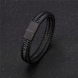 black bracelet on black background