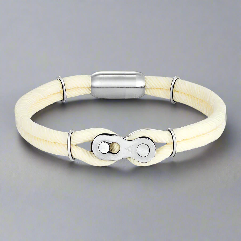 milky rope bracelet