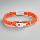 orange rope bracelet