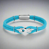 blue rope bracelet