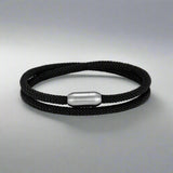 black rope bracelet