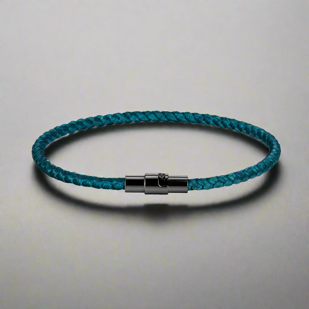 blue rope bracelet