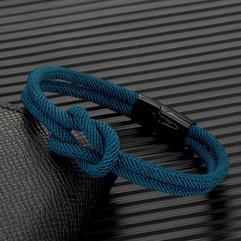 blue rope bracelet