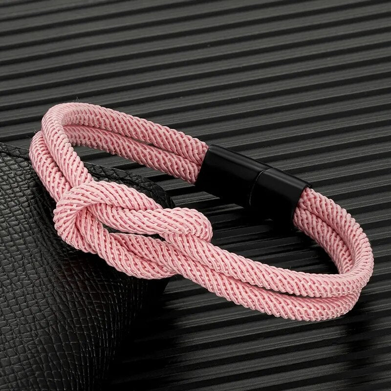 pink rope bracelet