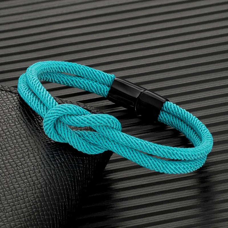 blue rope bracelet