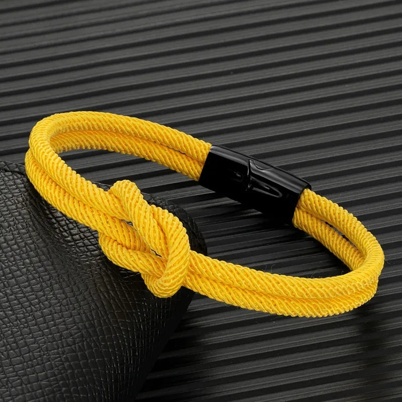 yellow rope bracelet