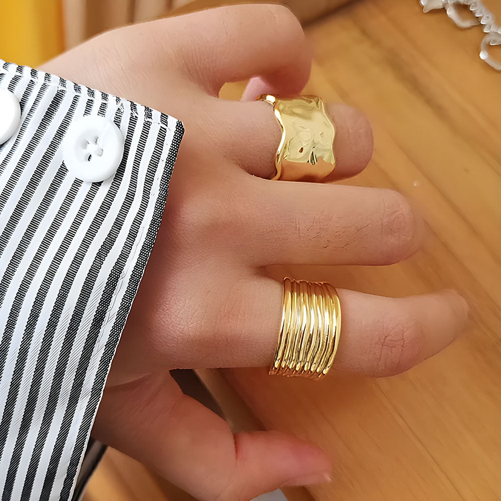 Golden Geometric Duo Rings