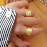 Golden Geometric Duo Rings