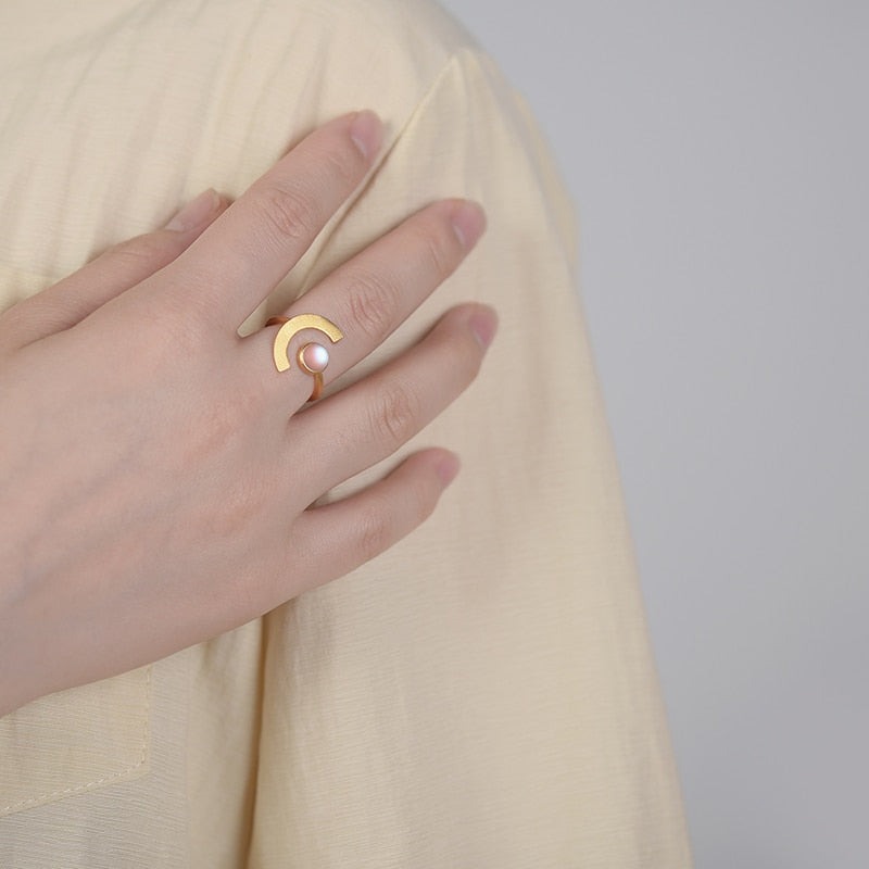 Radiant Moon Adjustable Ring