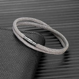 gray rope bracelet