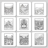 Inca Civilization Digital & Printable Coloring Book