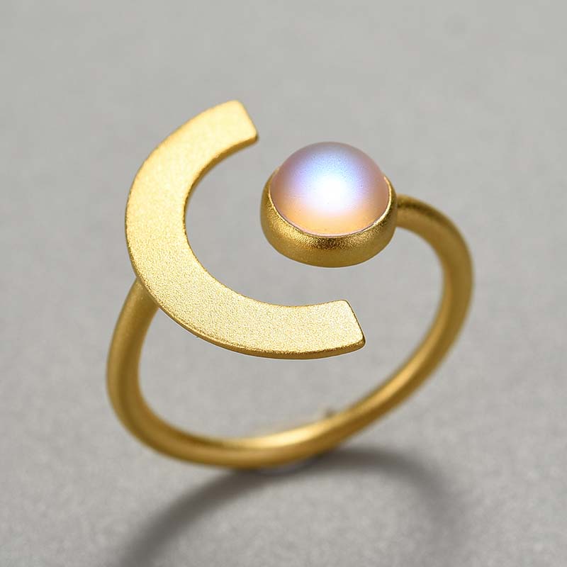 Radiant Moon Adjustable Ring