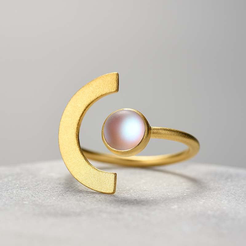 Radiant Moon Adjustable Ring