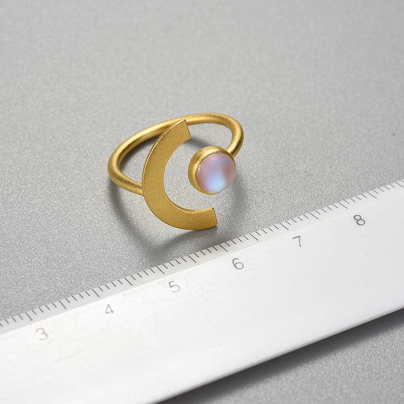 Radiant Moon Adjustable Ring