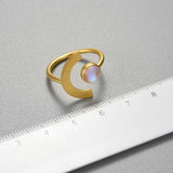 Radiant Moon Adjustable Ring