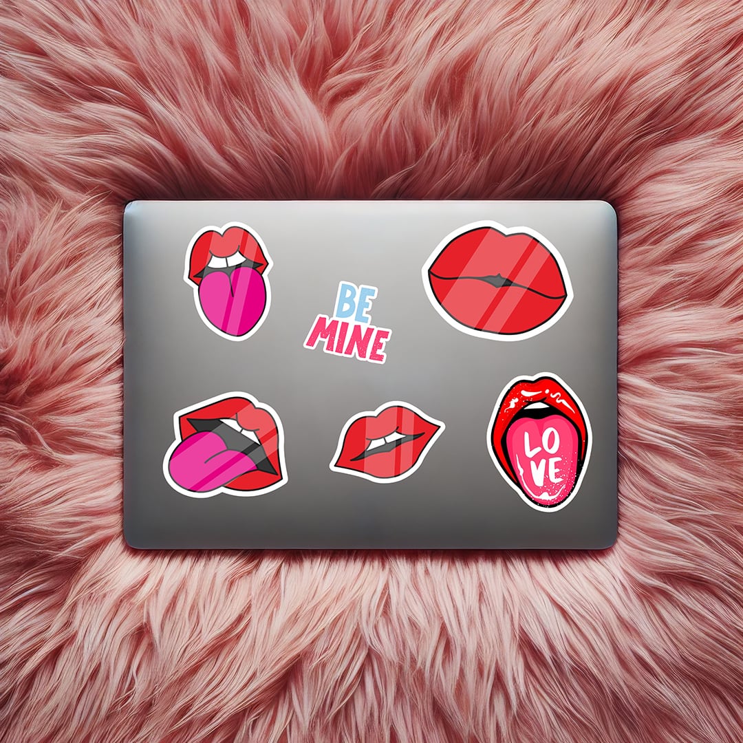 Lips Stickers sheet