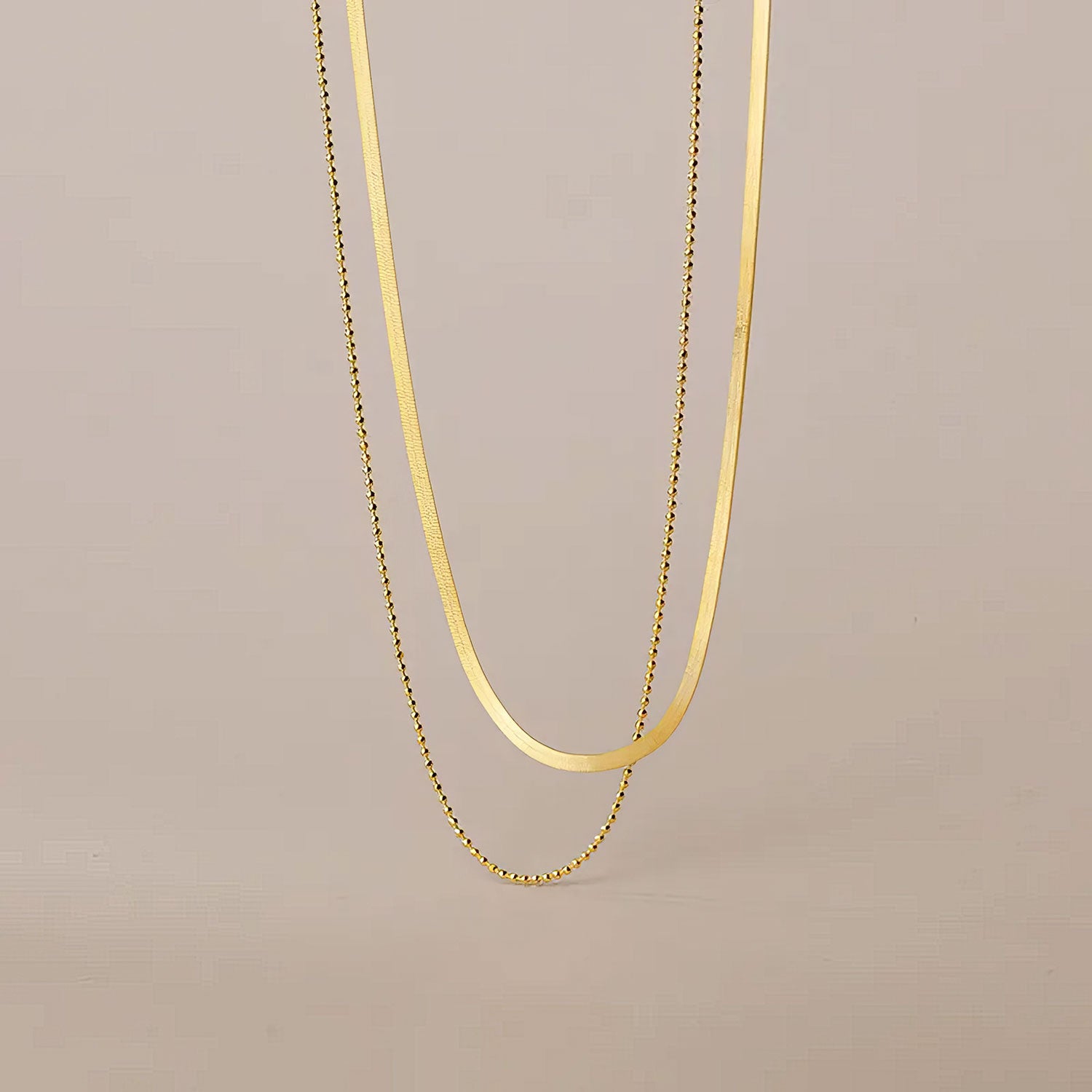 Lustrous Layered Luminaire Necklace