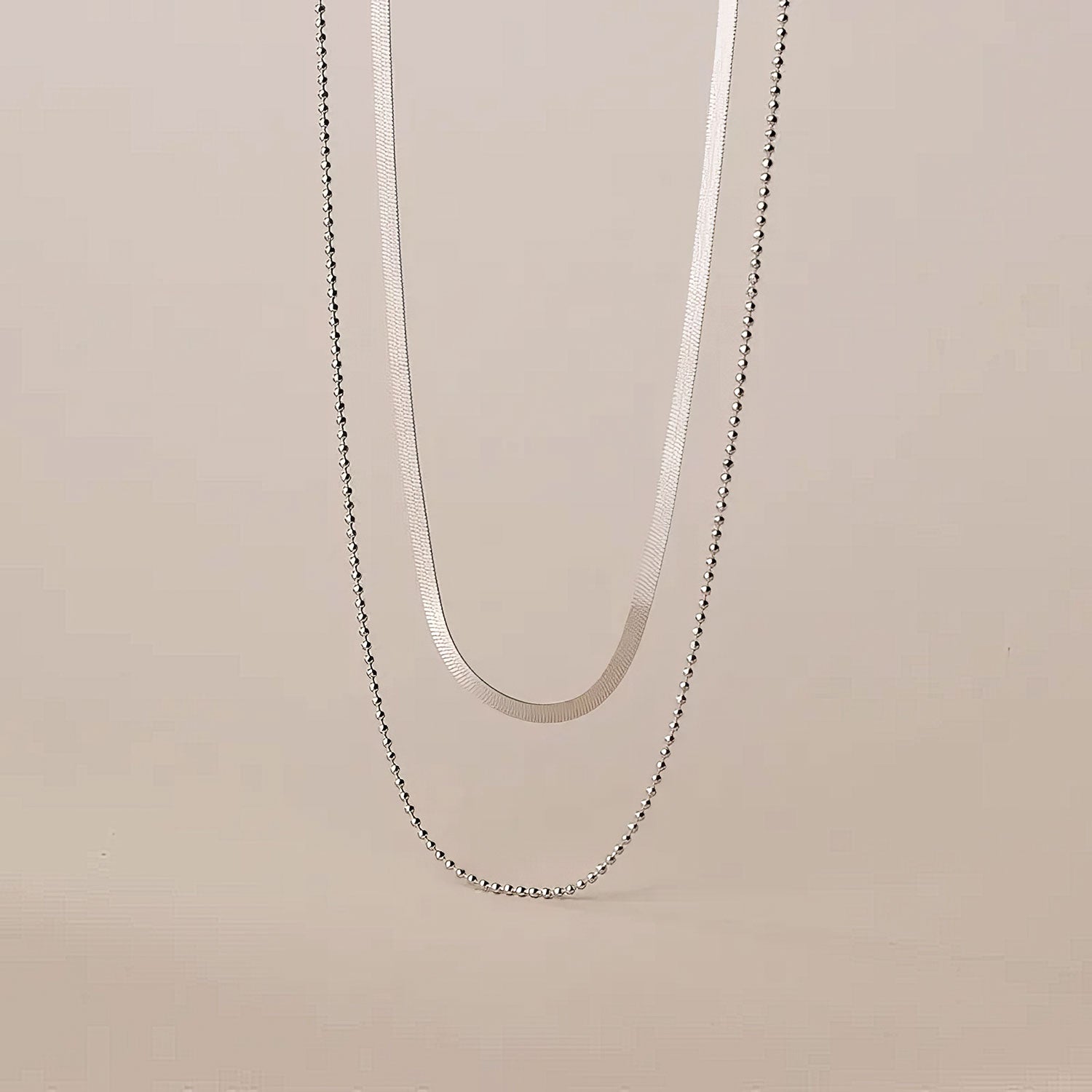 Lustrous Layered Luminaire Necklace