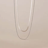 Lustrous Layered Luminaire Necklace