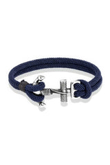 marine anchor blue rope bracelet