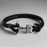 black rope bracelet