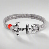 gray rope bracelet