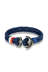 anchor rope bracelet for men on white background