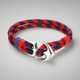 blue red rope bracelet