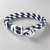 white blue rope bracelet