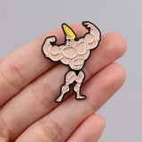 Muscle Flex Bro Pin