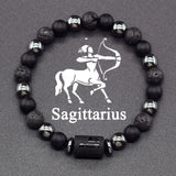 Zodiac Sign Grounded Strength Hematite Bracelet