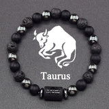 Zodiac Sign Grounded Strength Hematite Bracelet