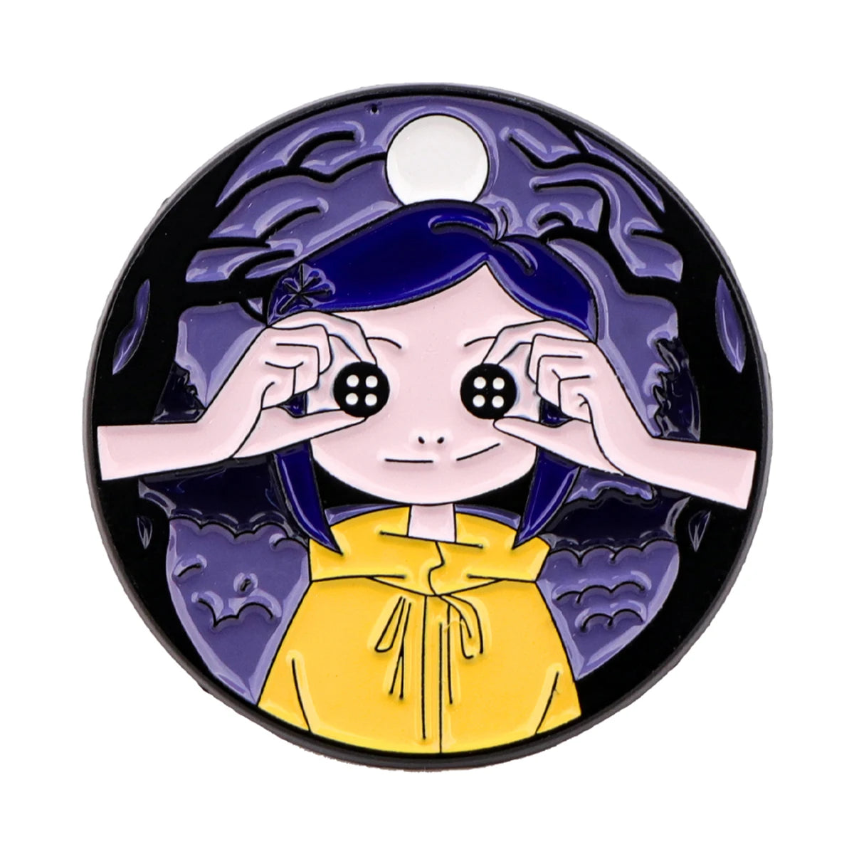 Creepy Moon Girl Pin