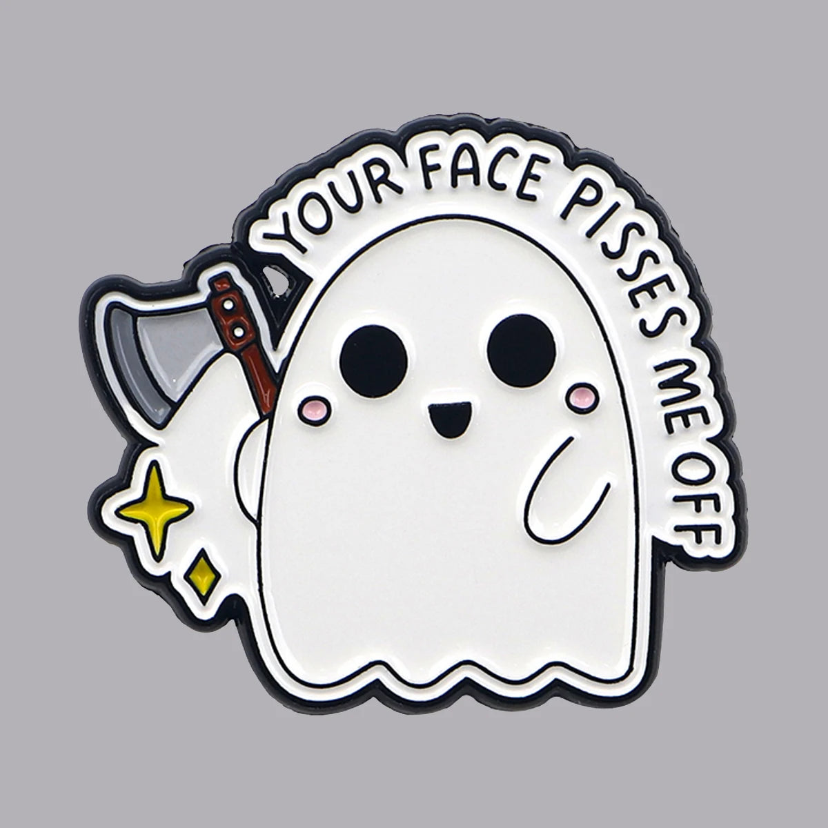 Spooky Ghost Meme Pin