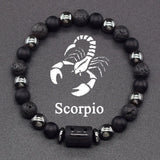 Zodiac Sign Grounded Strength Hematite Bracelet