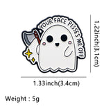 Spooky Ghost Meme Pin