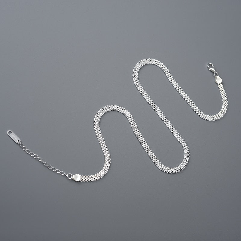 Royal Fashion 925 Sterling Silver Chain Necklace