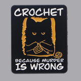 Crochet Murder Cat Pin