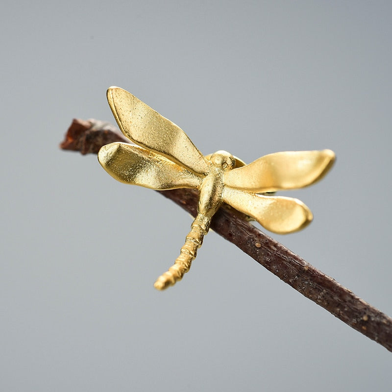 Dainty Dragonfly Stud Earrings