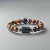 Zodiac Sign Golden Confidence Tiger Eye Bracelet