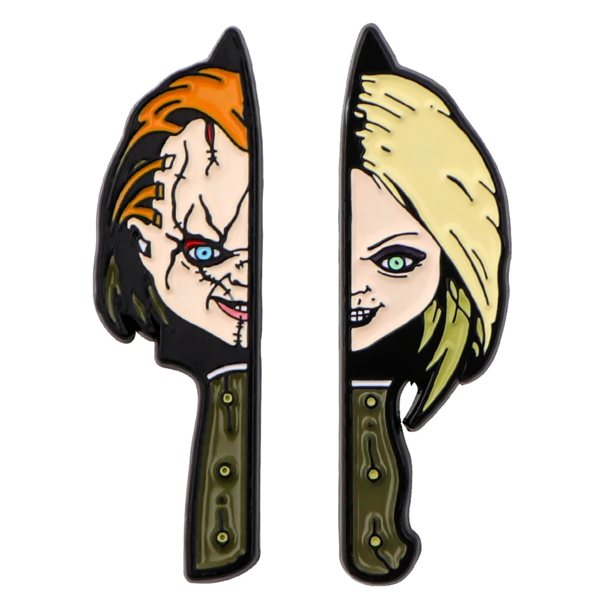 Slasher Horror Movie Pins