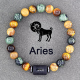 Zodiac Sign Energy Tiger Eye Bracelet