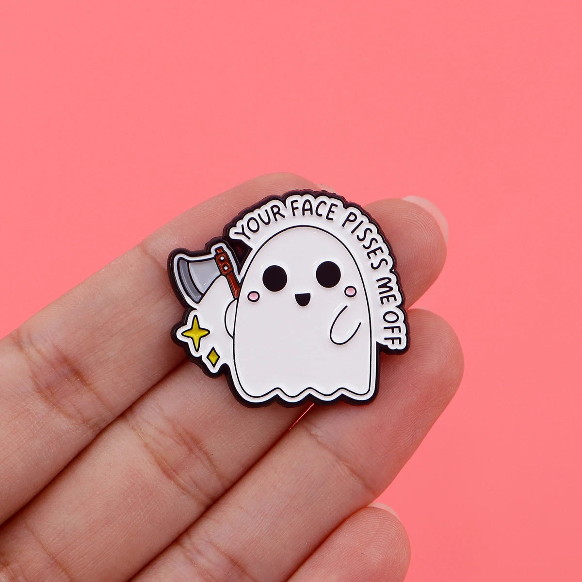 Spooky Ghost Meme Pin