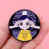 Creepy Moon Girl Pin