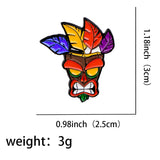 Aku Aku Tribal Mask Pin