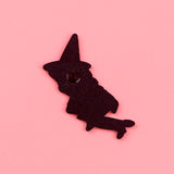 Flying Witch Halloween Pin