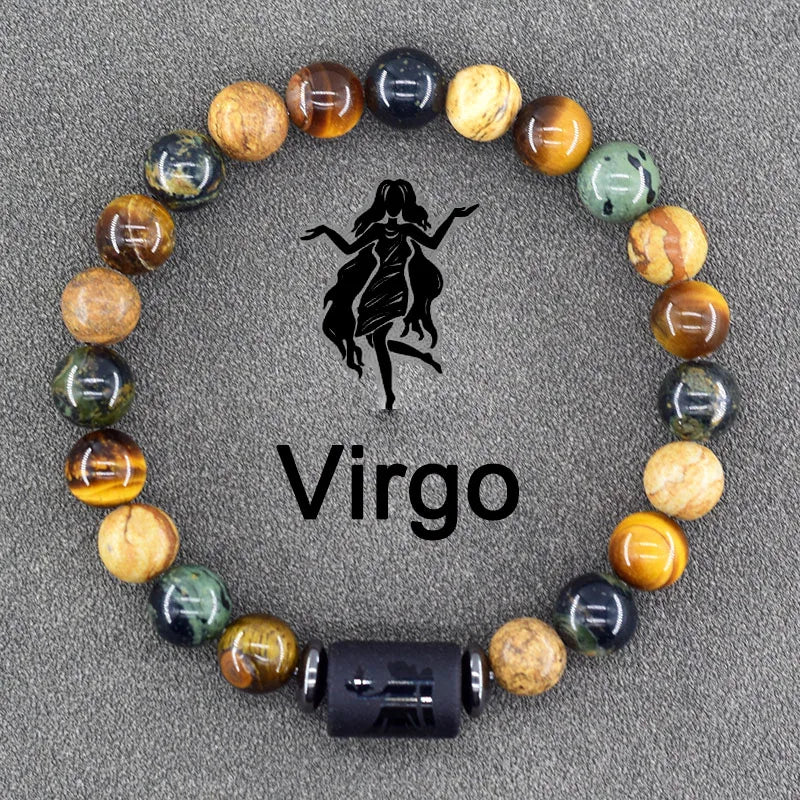 Zodiac Sign Energy Tiger Eye Bracelet