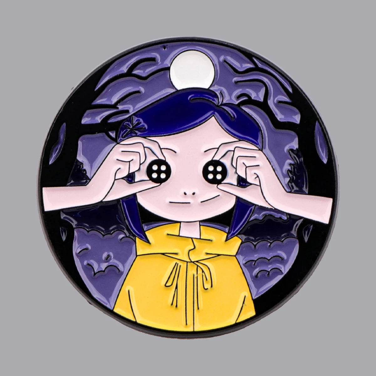 Creepy Moon Girl Pin